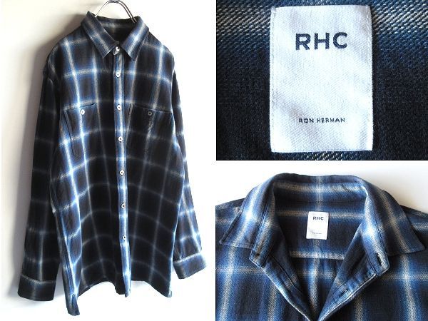 RHC Ron Herman ロンハーマン check shirt jacket ボックスシルエット