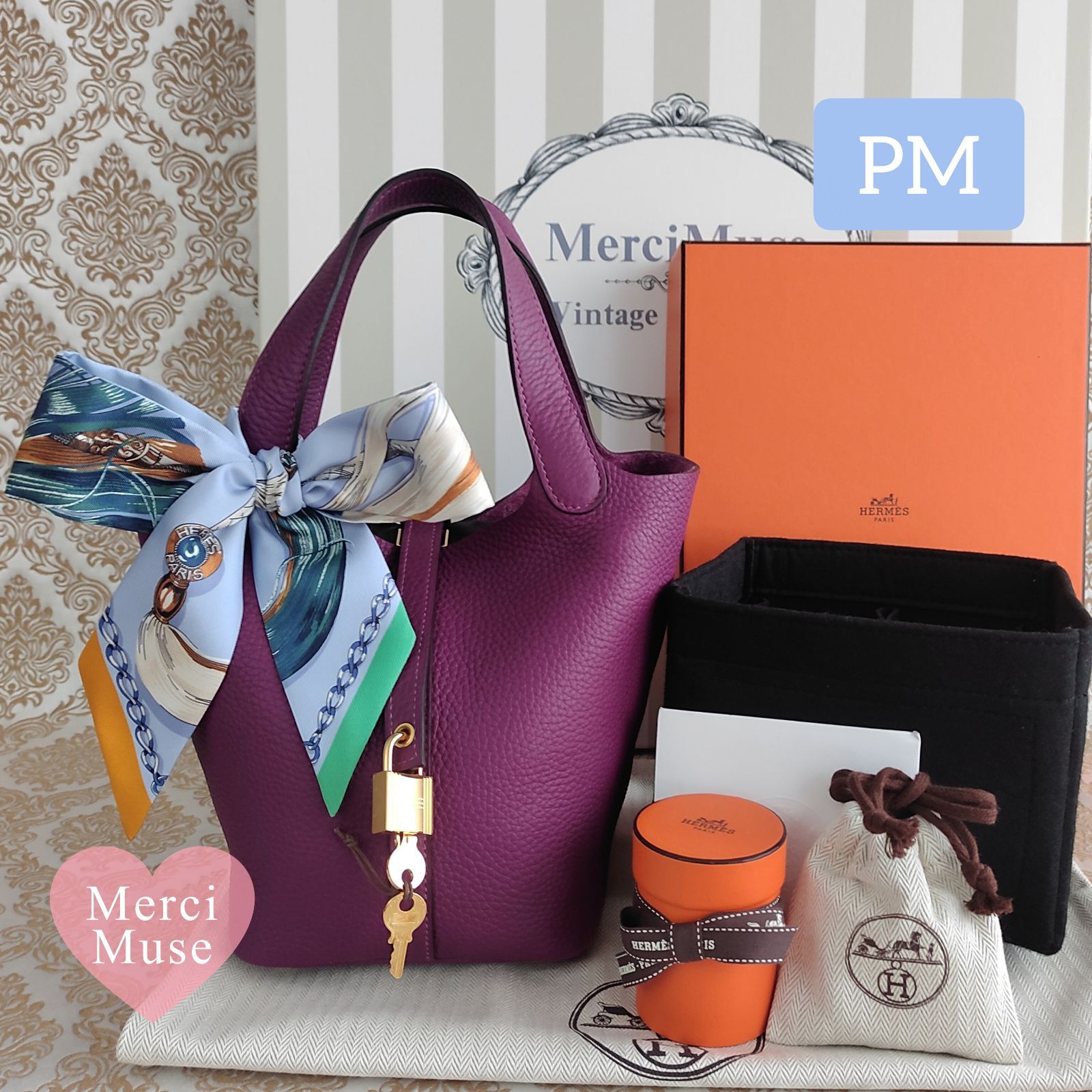 数回使用のみ‼︎ HERMES エルメス ピコタンロックMM アネモネ Z刻印 数回使用のみ!! HERMES エルメス ピコタンロックMM アネモネ Z刻印