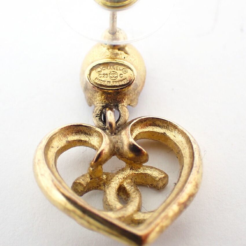 CHANEL/シャネル ココマーク ラインストーン ピアス片方 //j19-40