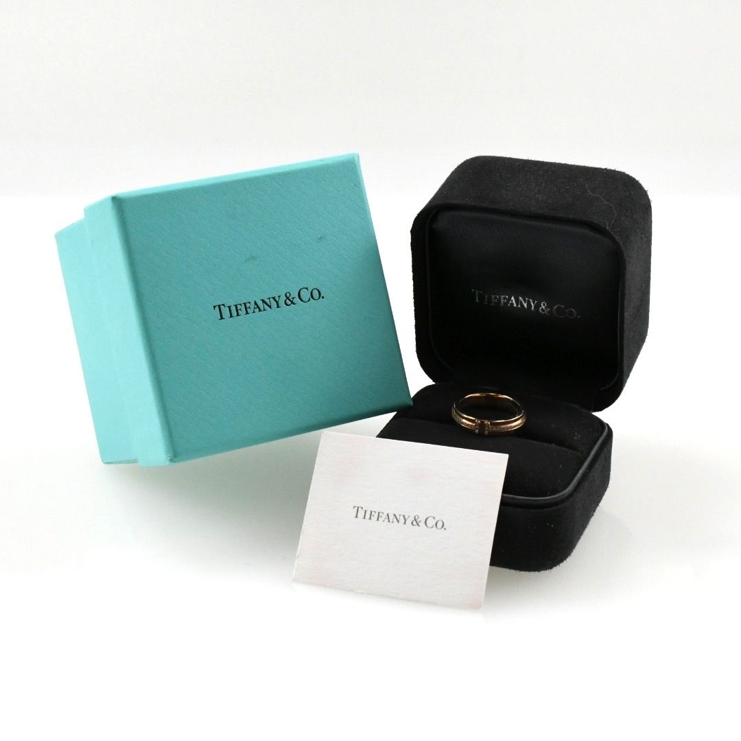 Tiffany&Co. ティファニー Tナロー リング K18 ローズゴールド 
