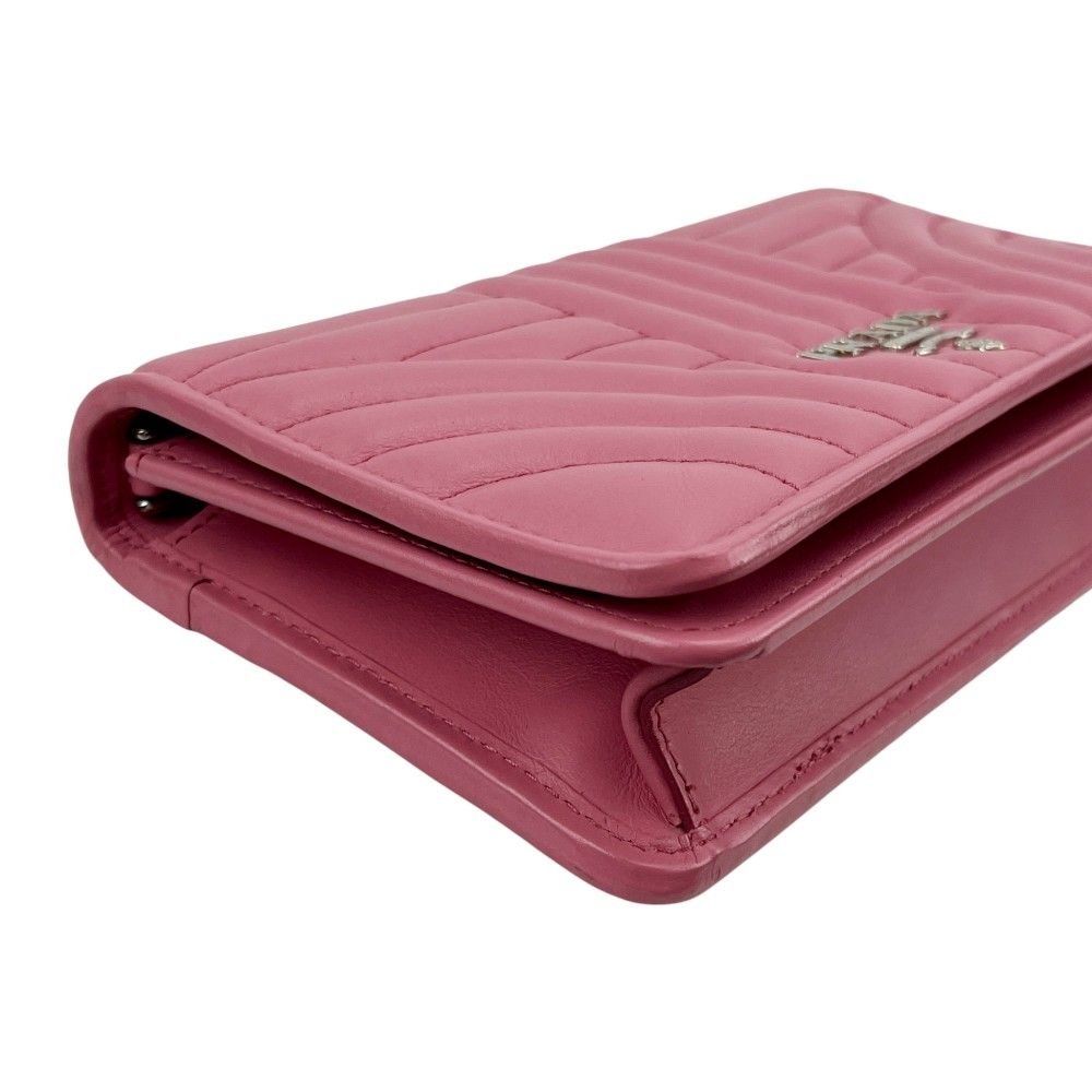 プラダ □美品□ ダイアグラム チェーン ショルダー ウォレット