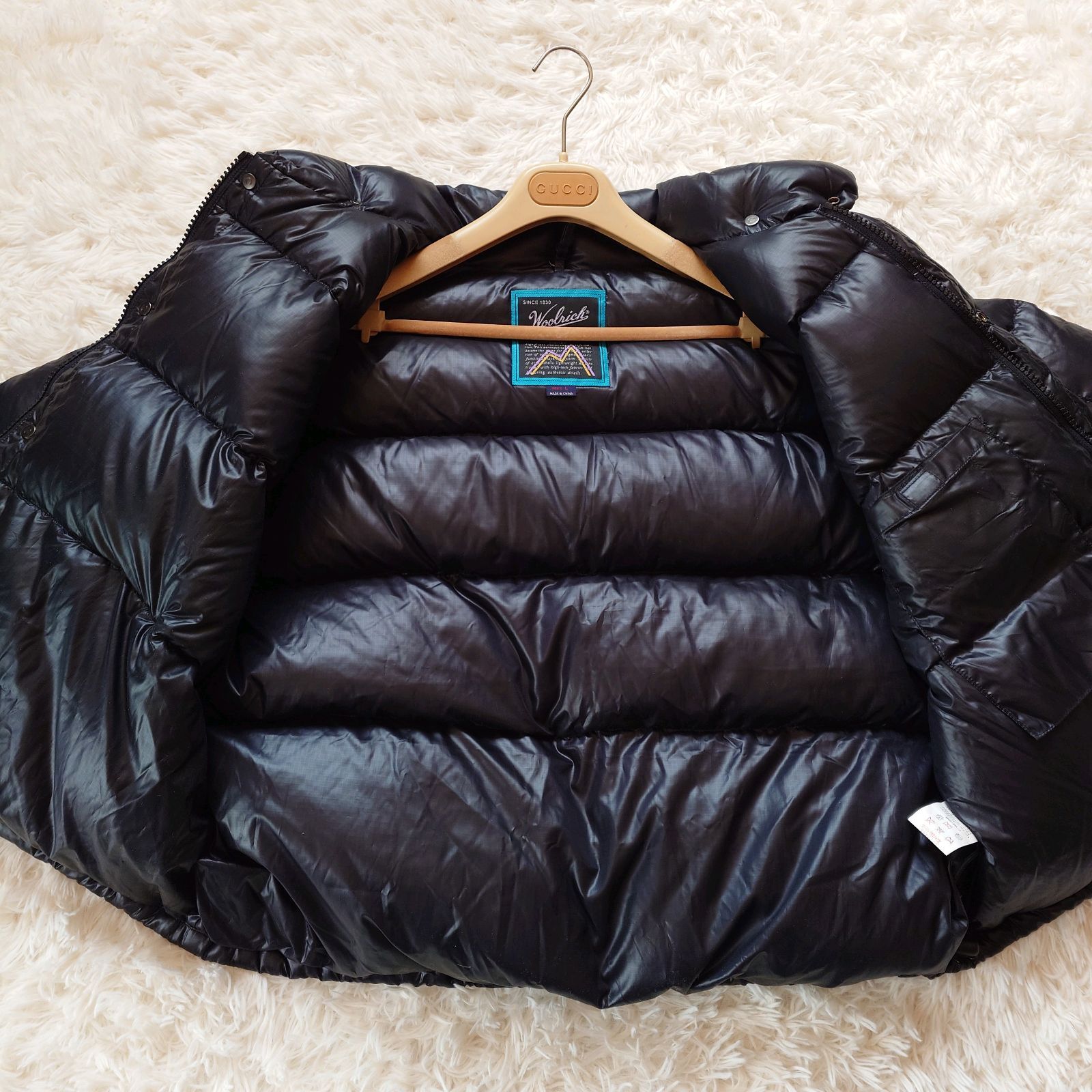 90s woolrich ダウンジャケット　ヌプシ　y2k ブラック 90s ウールリッチ Wool rich 短丈 Y2K 肉厚 ダウンジャケット ロゴ