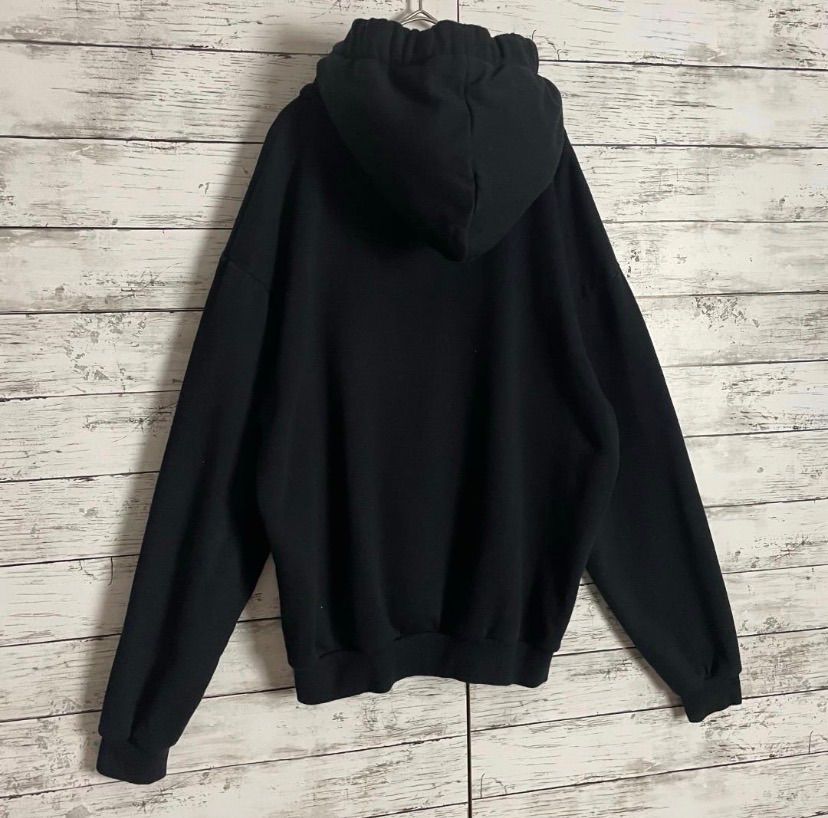 セリーヌ ドローコードロゴ パーカー CELINE Mサイズ ブラック 黒 プル