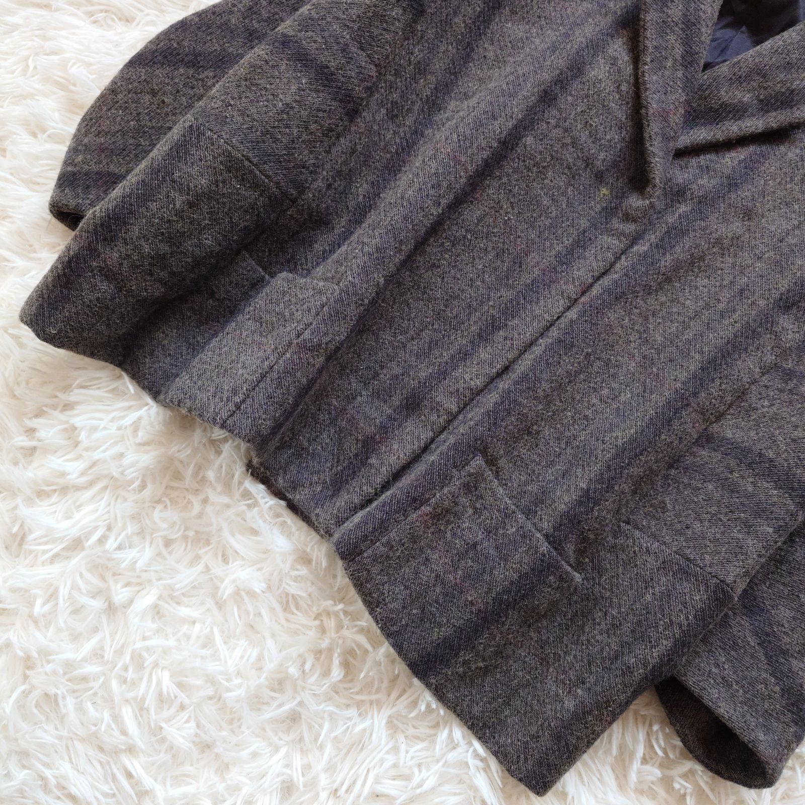 MARNI バイカラー　ウールショートコート(ジャケット) マルニ MARNI ドルマン ジャケット ショートコート 短丈 Y2K ウール