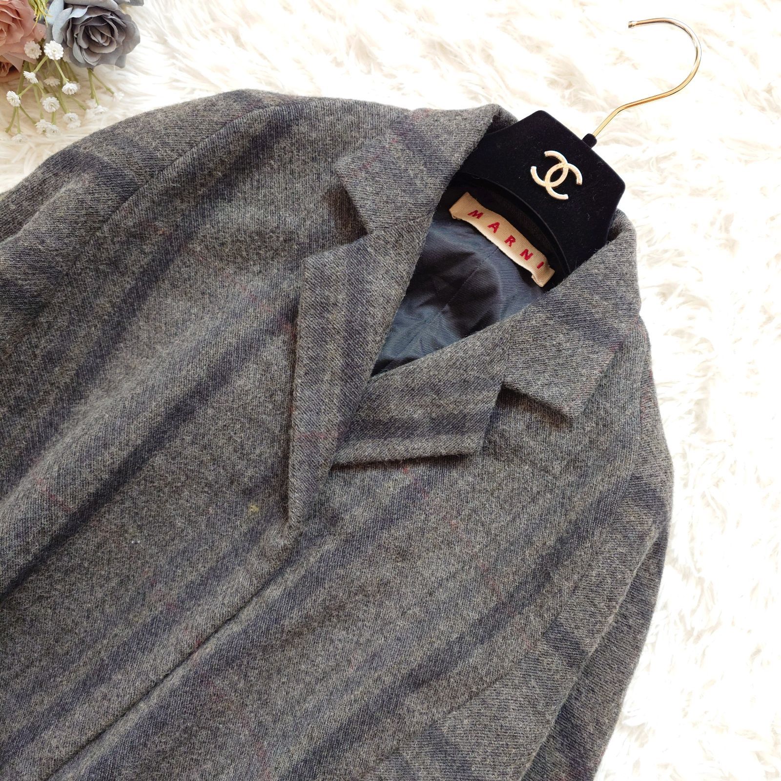 マルニ MARNI ドルマン ジャケット ショートコート 短丈 Y2K ウール