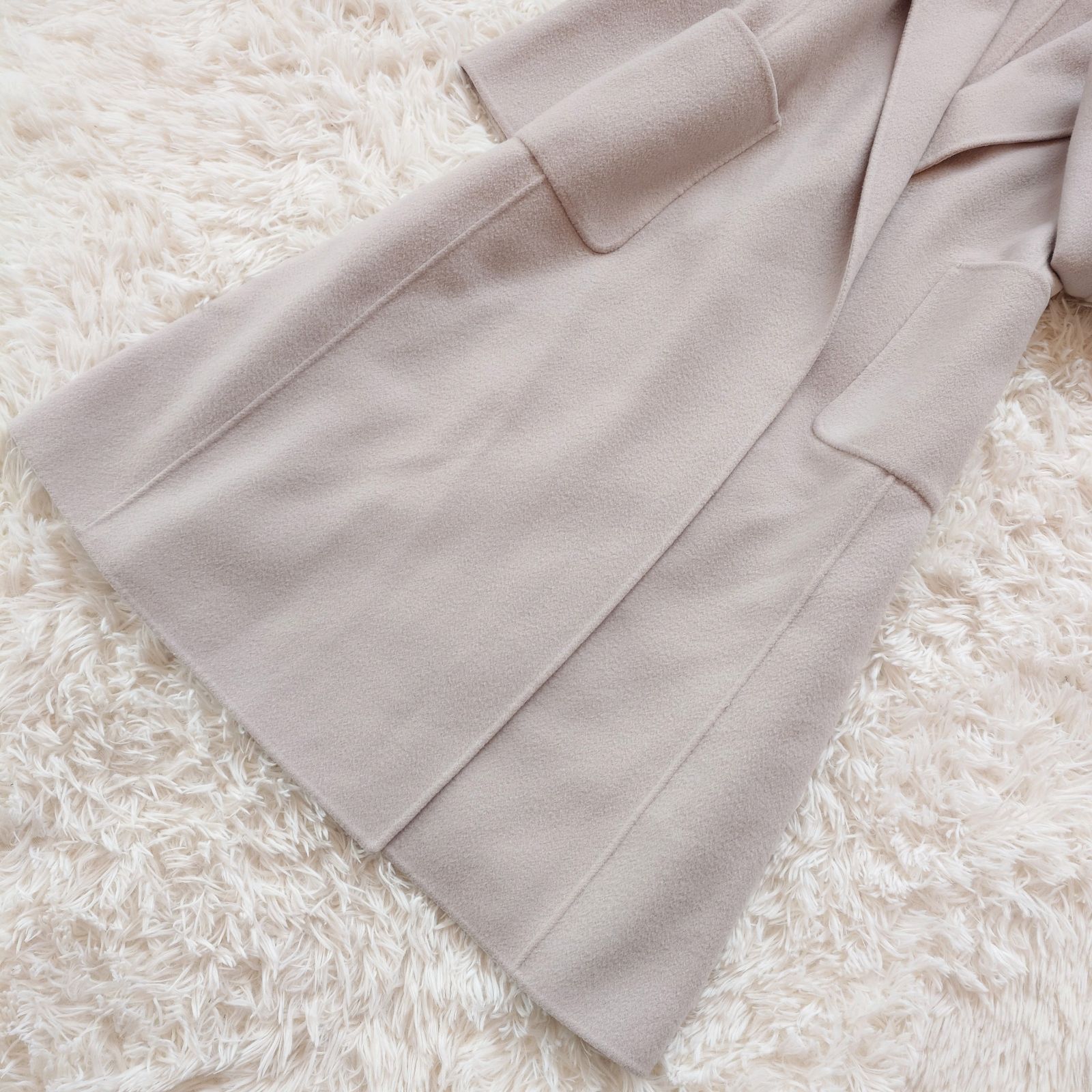 アナイ ANAYI シャルムビーバーショールコート ダブルフェイス リバー