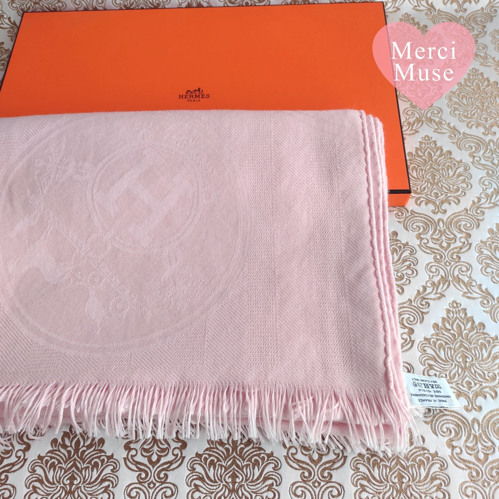 ❤お得なお品❤ニューリブリス カシシル ライトライトピンク ストール