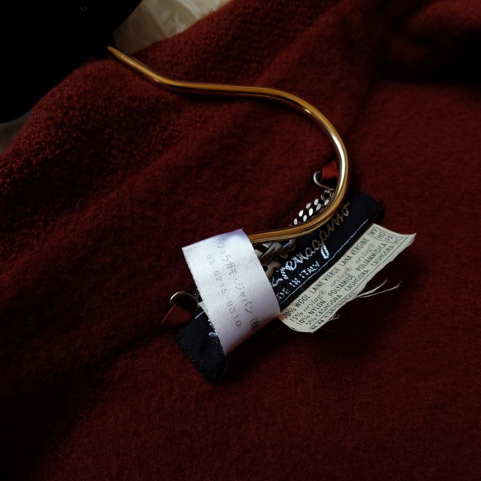 サルヴァトーレフェラガモ Salvatore Ferragamo リバーコート ダブル