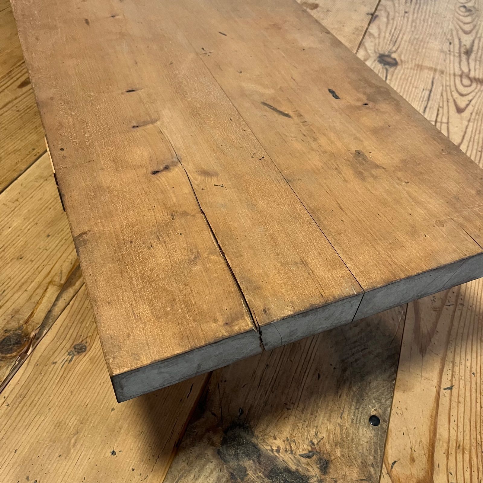 アンティーク 裁ち台 飾り台 展示台 ベンチ 無垢材 古家具 古道具 y459