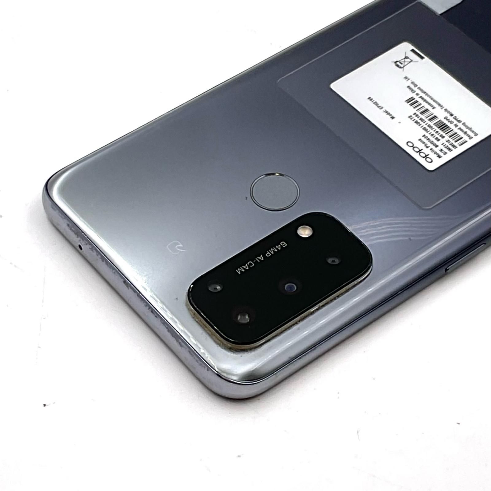 OPPO Reno 5 A 128GB シルバーブラック SIMフリー CPH2199 白ロム 動作