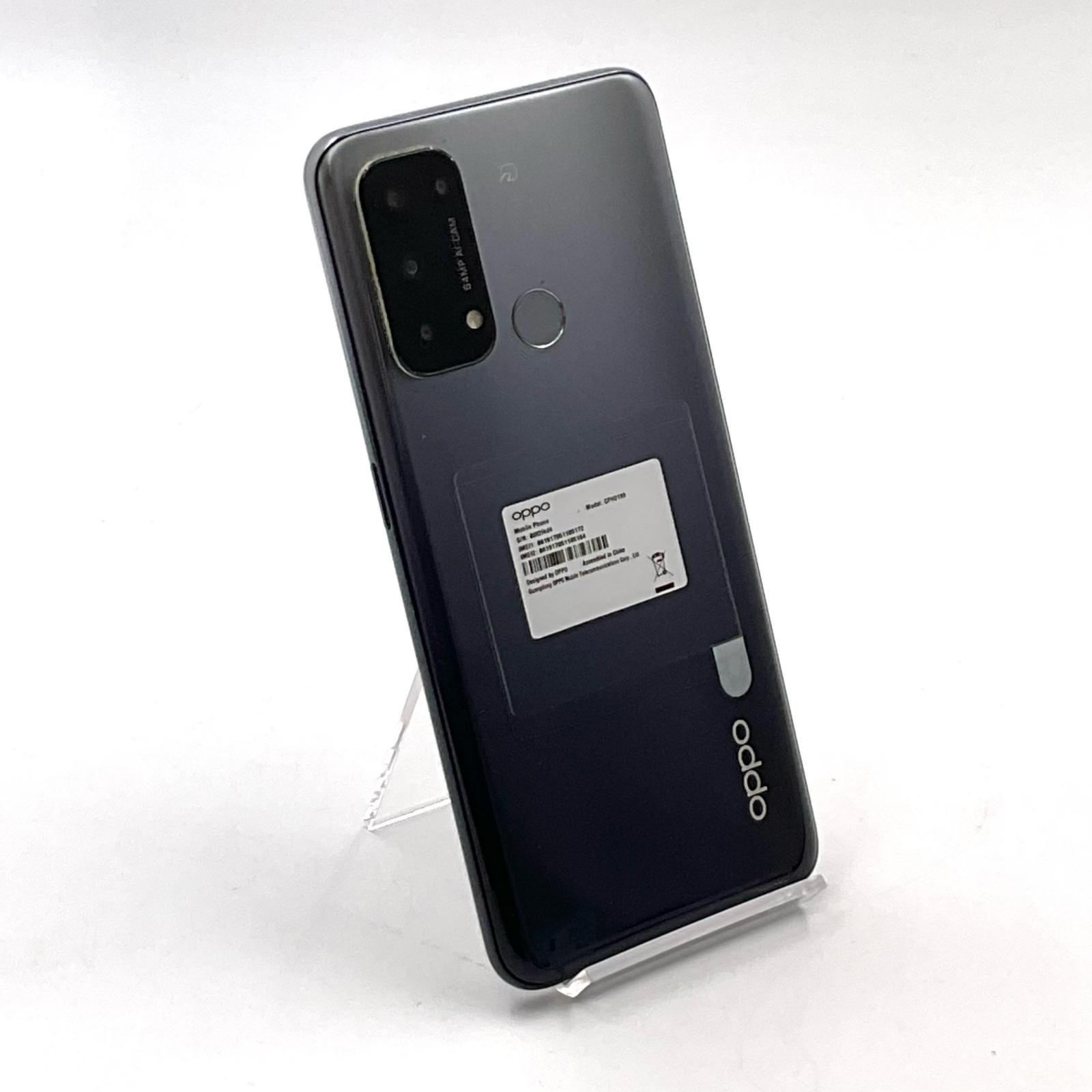 OPPO Reno 5 A 128GB シルバーブラック SIMフリー CPH2199 白ロム 動作