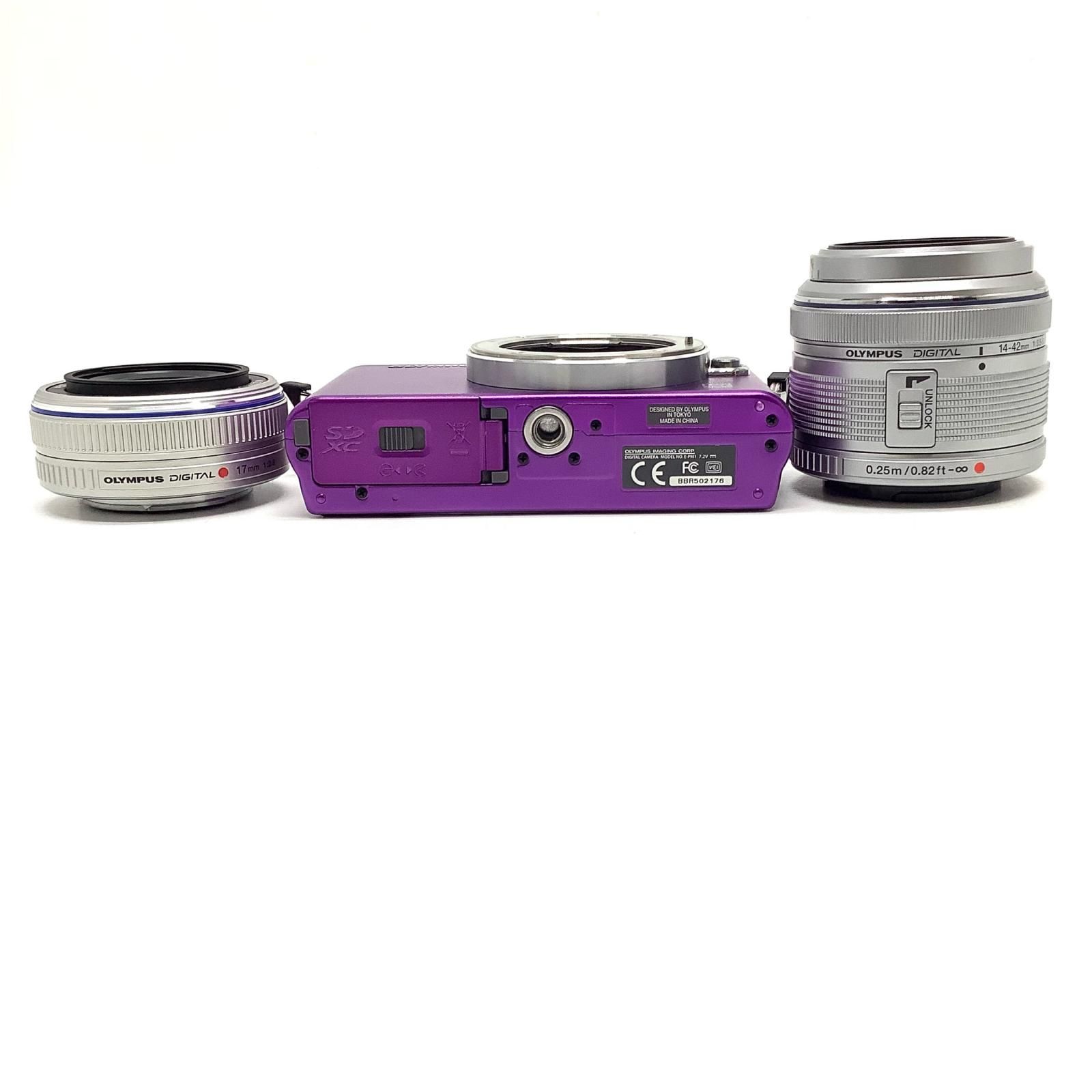 OLYMPUS デジタル一眼 PEN mini E-PM1 ツインレンズキット [パープル