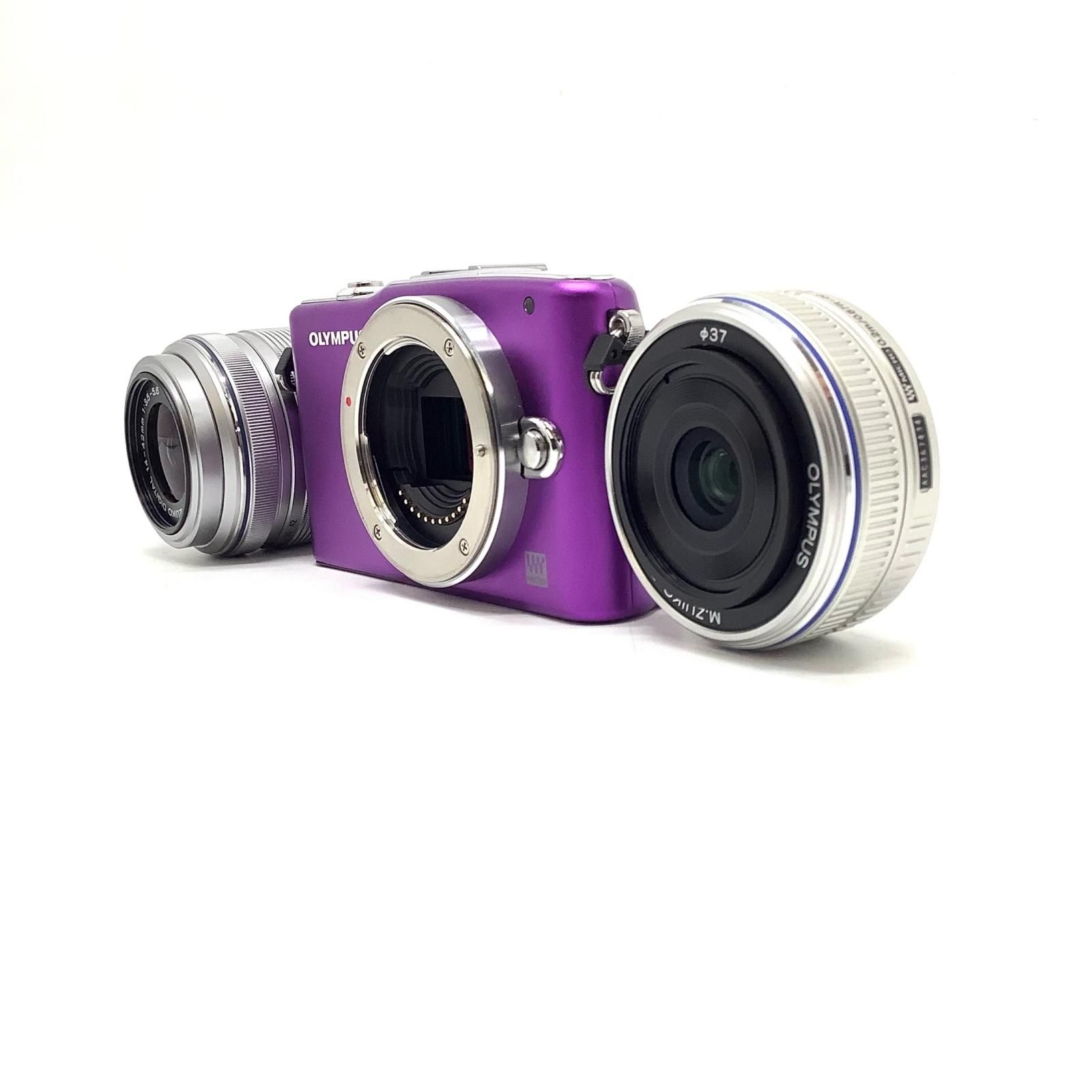 OLYMPUS デジタル一眼 PEN mini E-PM1 ツインレンズキット [パープル