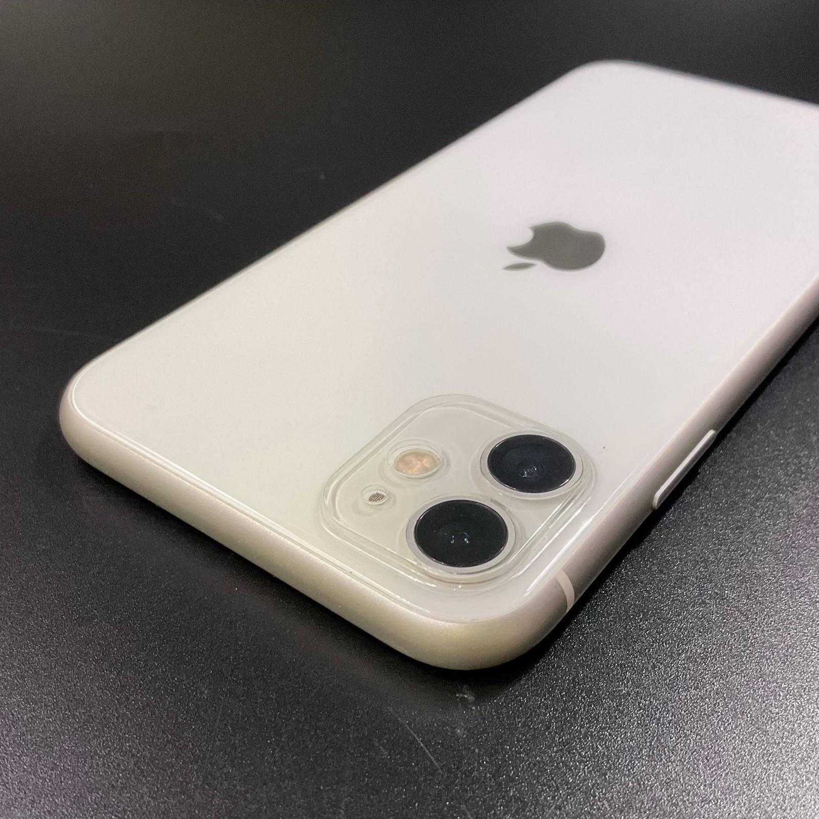 iPhone 11 64GB ホワイト SIMフリー 白ロム 動作確認済 100%【全額返金