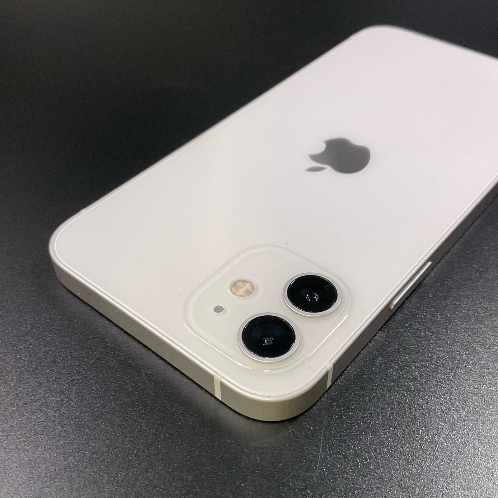 【美品】Apple iPhone 12 ホワイト 動作確認⭕️ iPhone 12 128GB ホワイト au 白ロム 動作確認済 85%【全額返金保証