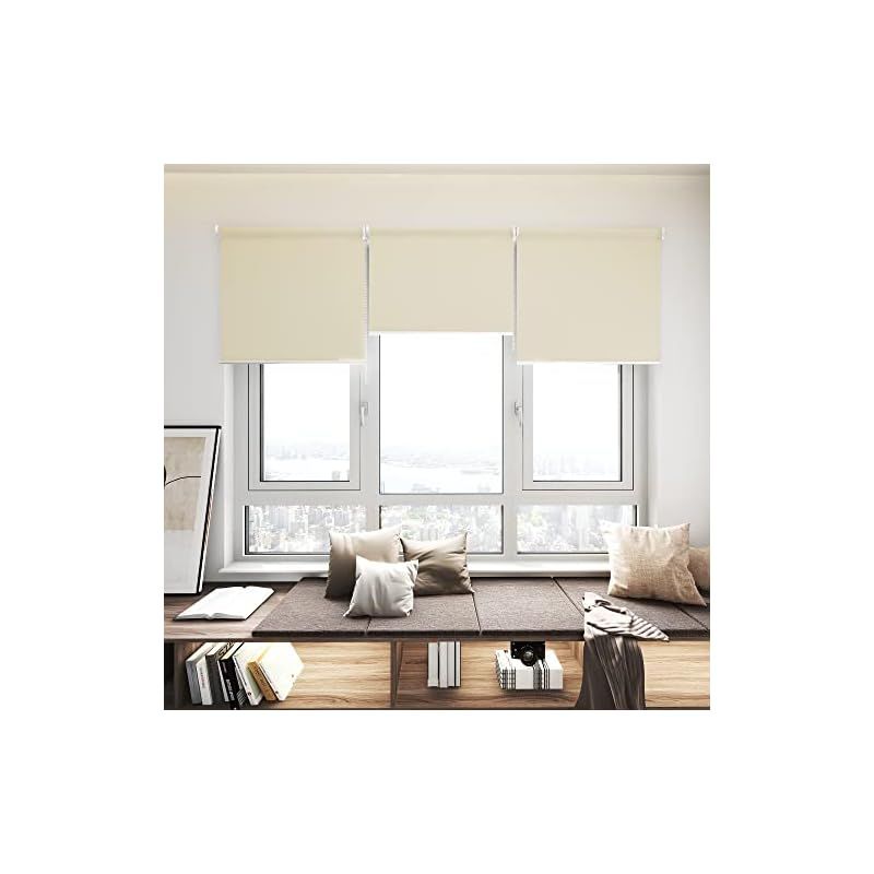 Deconovo ロールスクリーン ロールカーテン チェーン式 幅100cm 丈