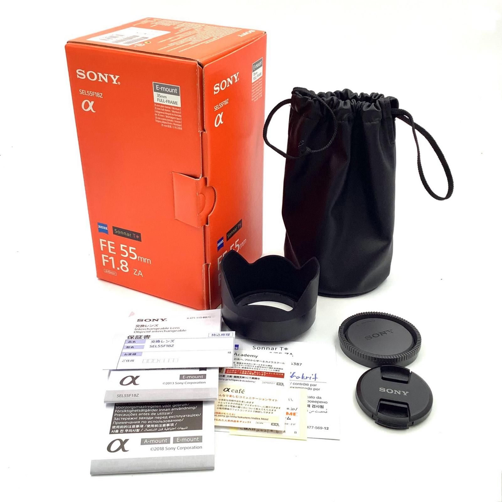 【返品保証・動作確認済】SONY FE 55mm F1.8 返品保証・動作確認済】SONY FE 55mm F1.8 返品保証・動作確認済】Sony