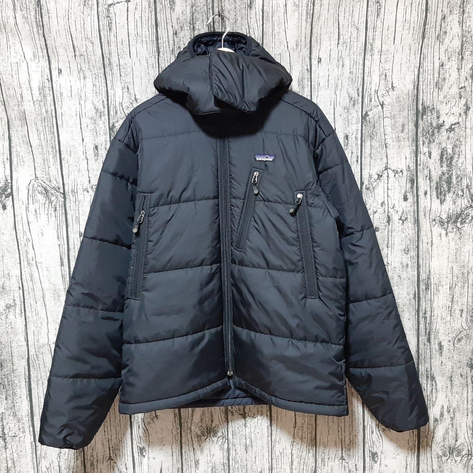 size M】patagonia Puff Jacket Black Navy 2004 パタゴニア パフ