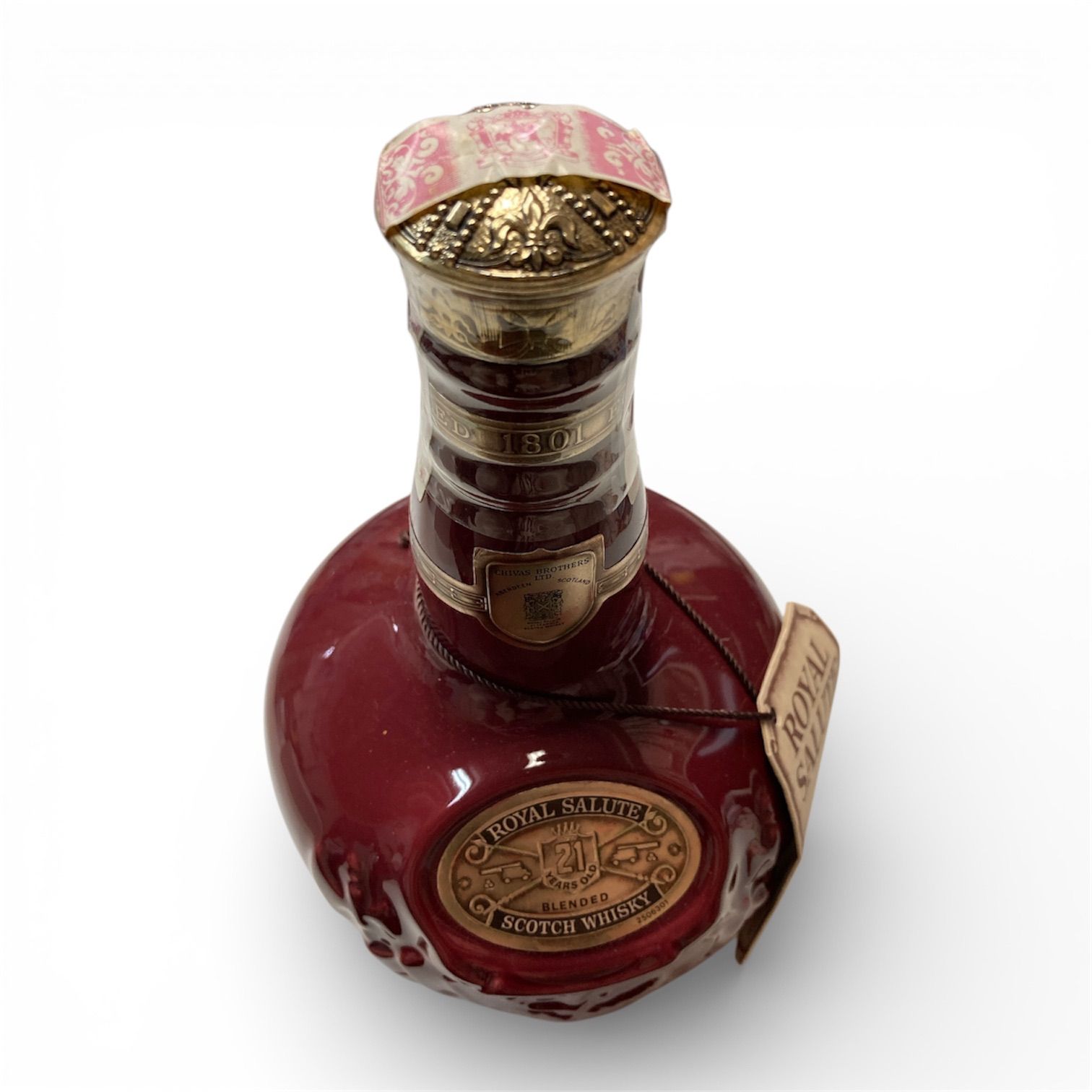 未開栓 21年 ロイヤルサルート 赤陶器 700ml - メルカリ