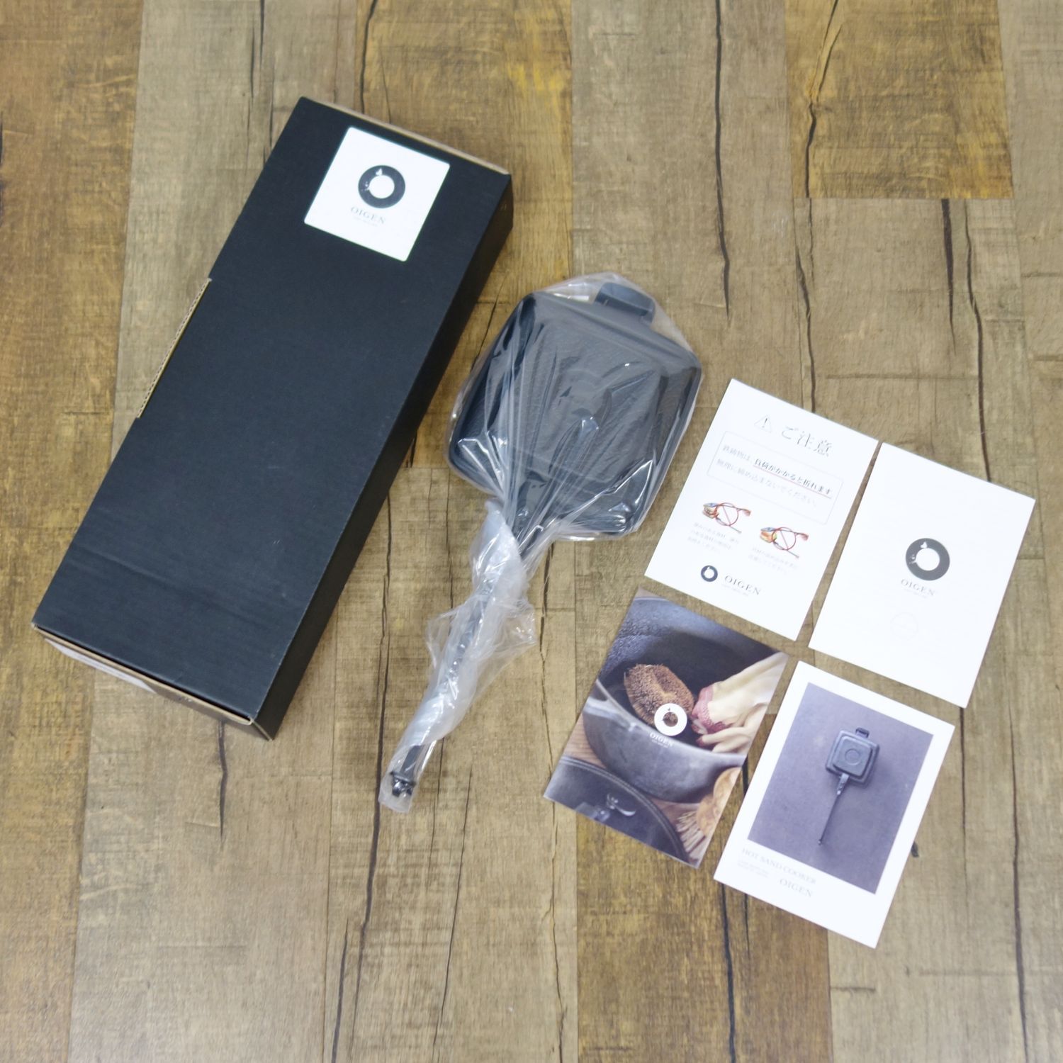 未使用 及源鋳造株式会社 OIGEN 南部鉄器 ホットサンドクッカー F-840 鉄鋳 アウトドア ギア キャンプ 調理器具