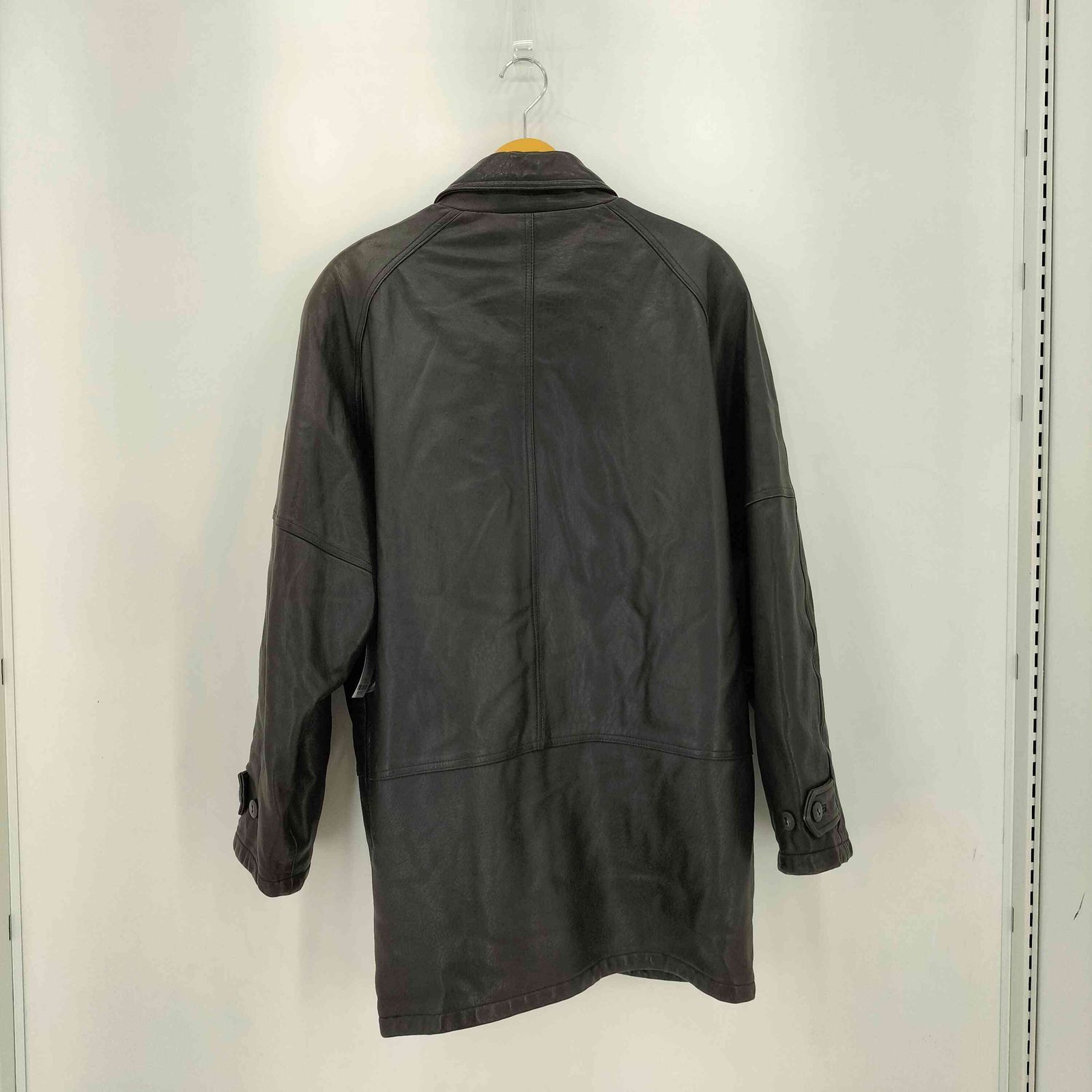 ユーズドフルギ USED古着 ラムレザーハーフコート メンズ JPN：M