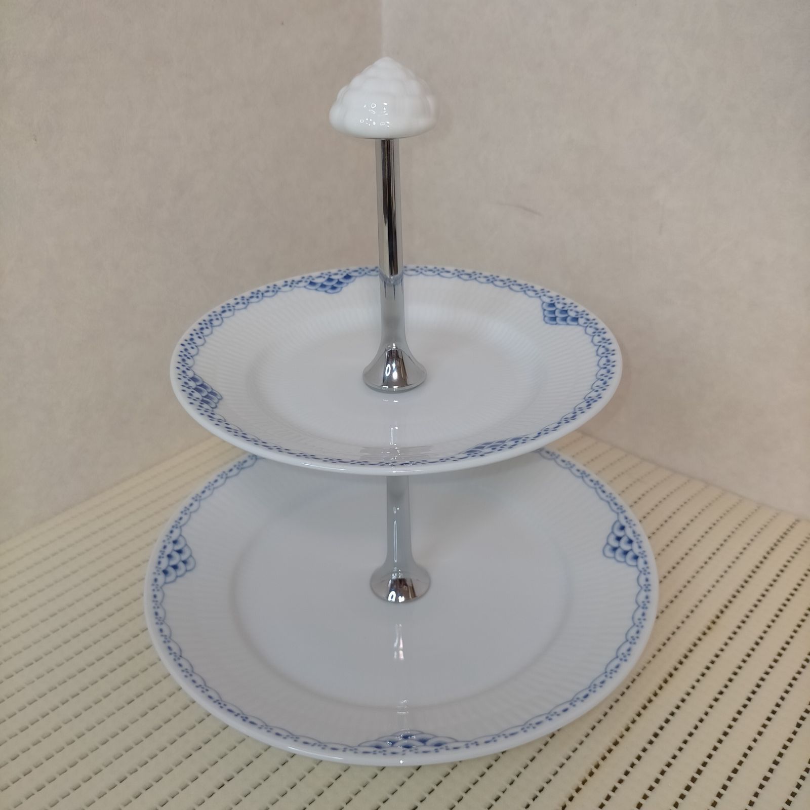 美品/希少】ロイヤルコペンハーゲン プリンセス 2段ケーキスタンド