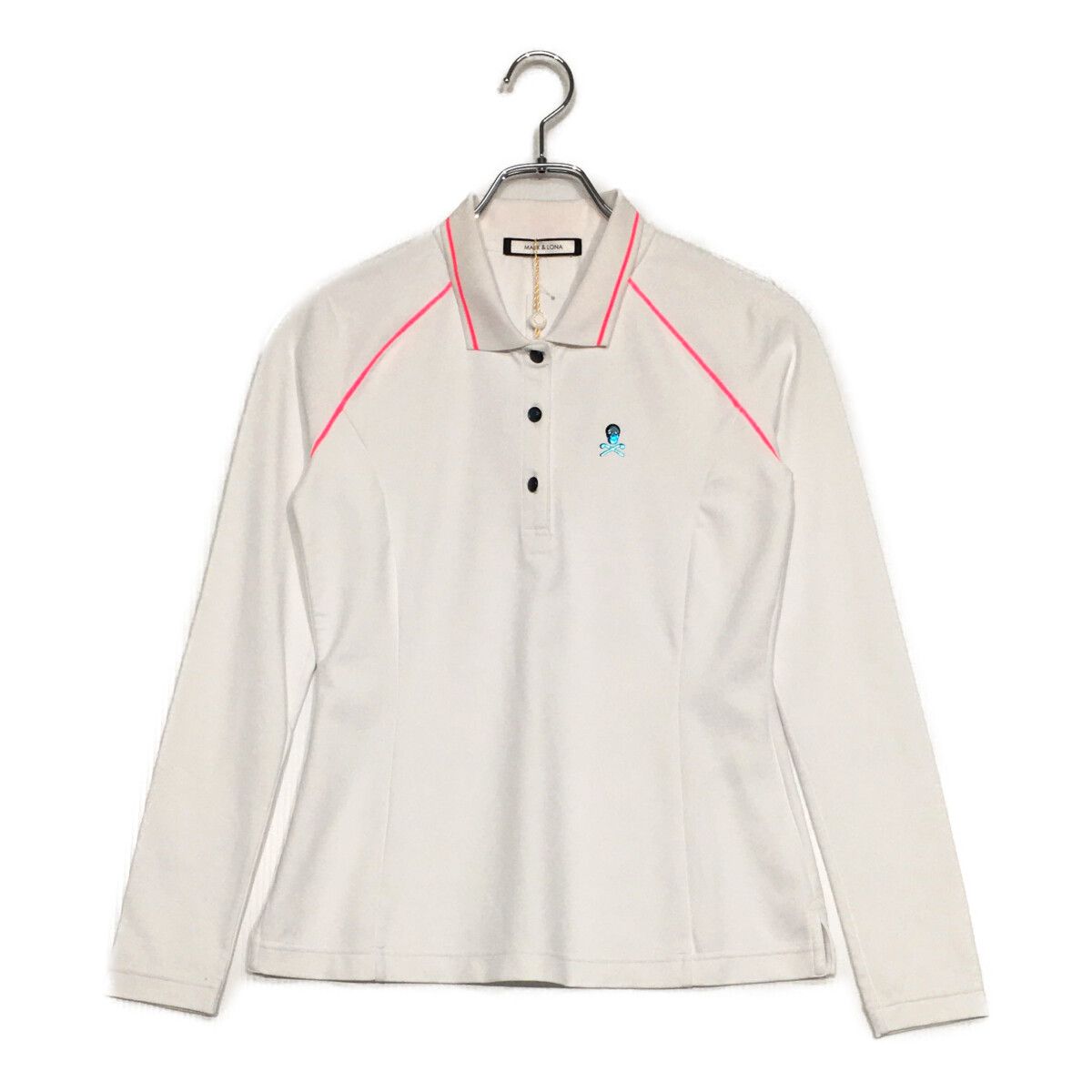 未使用品 レディース マークアンドロナ MARK&LONA 長袖ポロシャツ 38(M