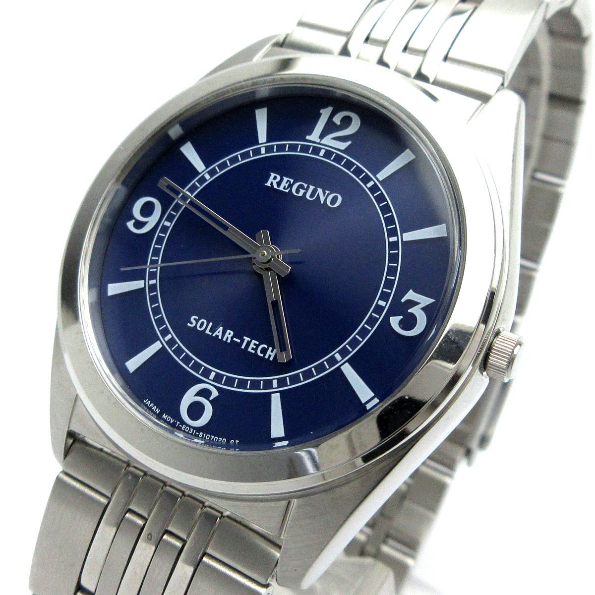 最終価格 シチズン CITIZEN レグノ REGUNO ソーラー メンズ ネイビー 