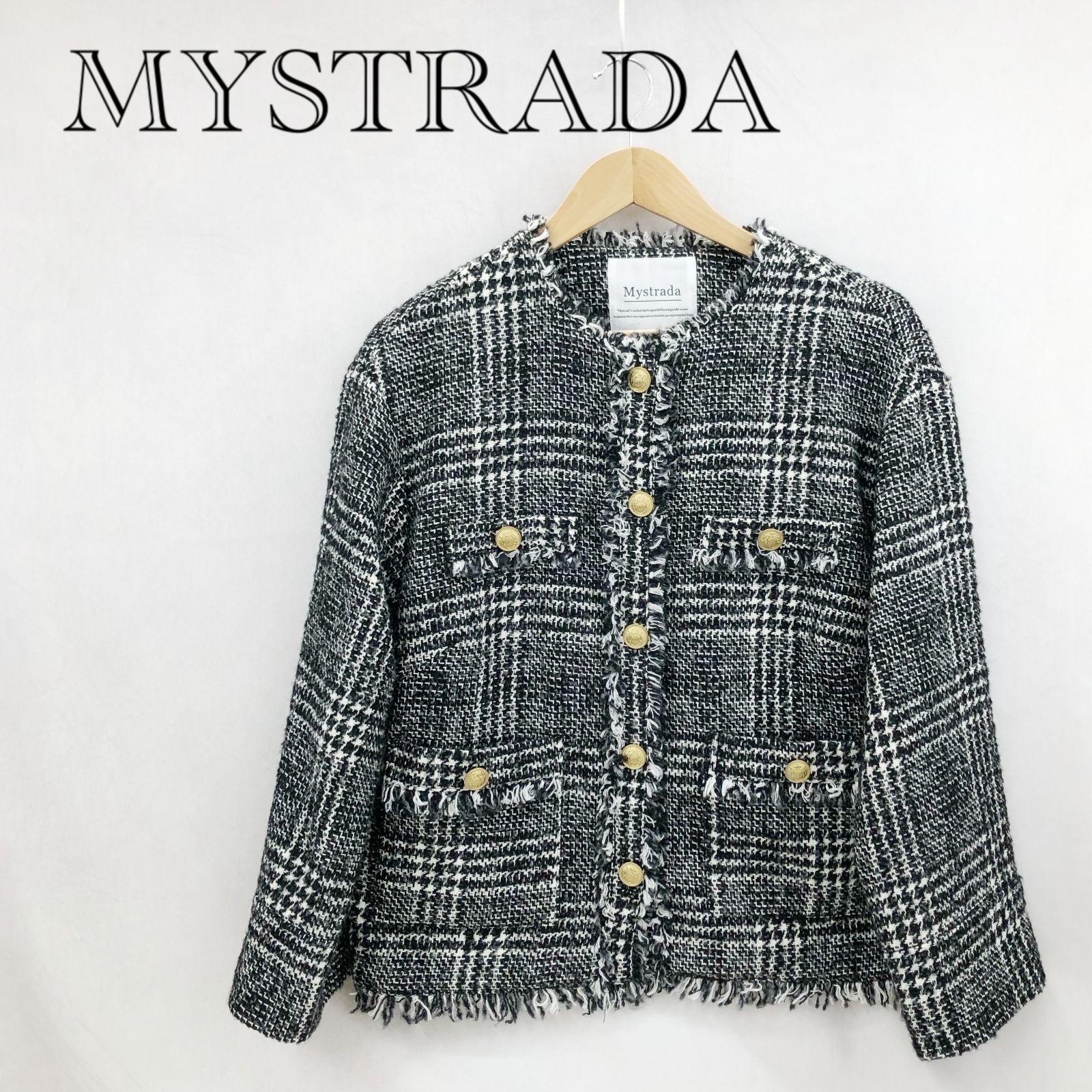Mystrada マイストラーダ ツイーディーチェック ジャケット 33344980