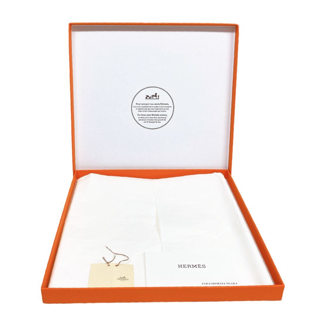 HERMES エルメス スカーフ箱無 エルメス スカーフ用 空き箱 空箱 BOX ボックス 24×24cm HERMES 純正