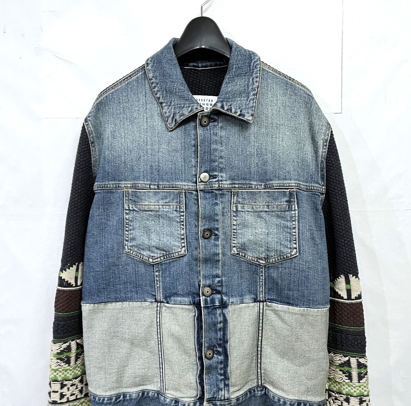 Maison Margiela ⑩｜メゾンマルジェラ ニット切替 デニムジャケット G 