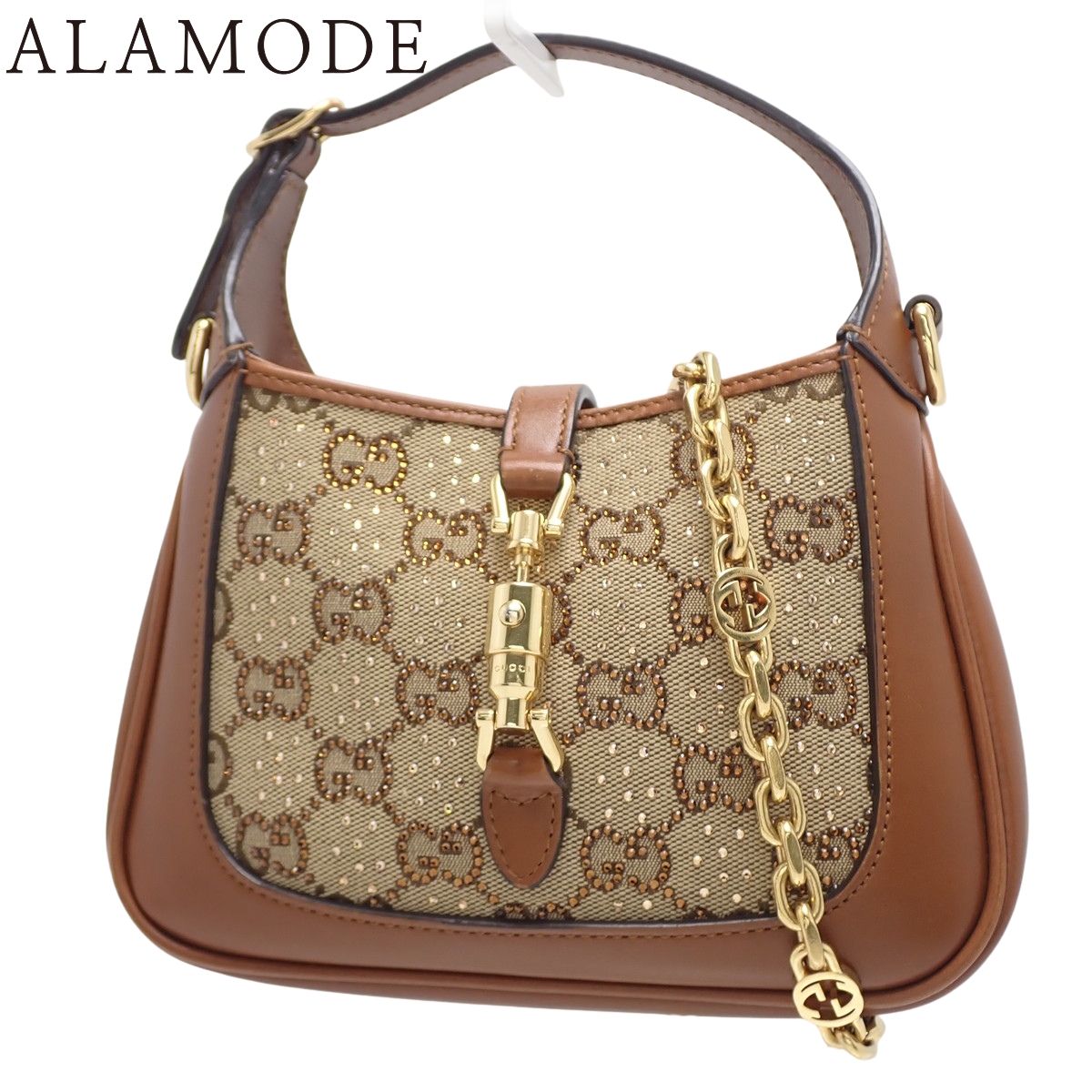 GUCCI(グッチ) ジャッキー1961 クリスタル ミニバッグ ハンドバッグ