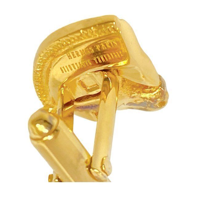 新品同様 エルメス カフス 馬モチーフ GP ホース ゴールド カフス