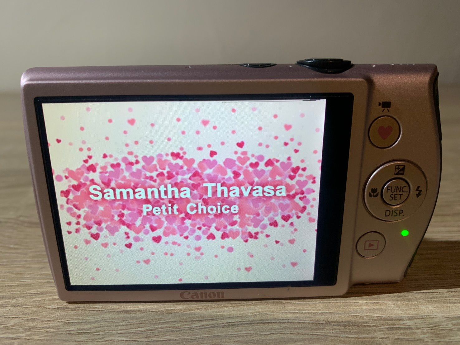 7338 Canon IXY 600F Samantha Thavasa Petit Choice シャンパンピンク