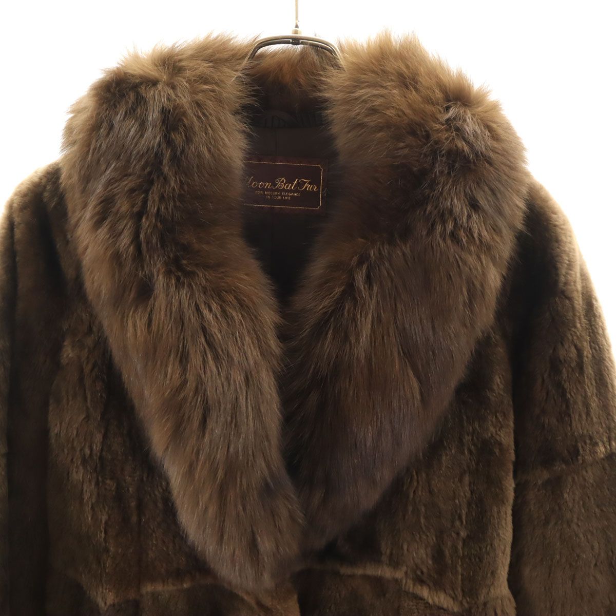 Moon Bat Fur ムーンバットファー 毛皮コート 9 ブラウン系 レディース 