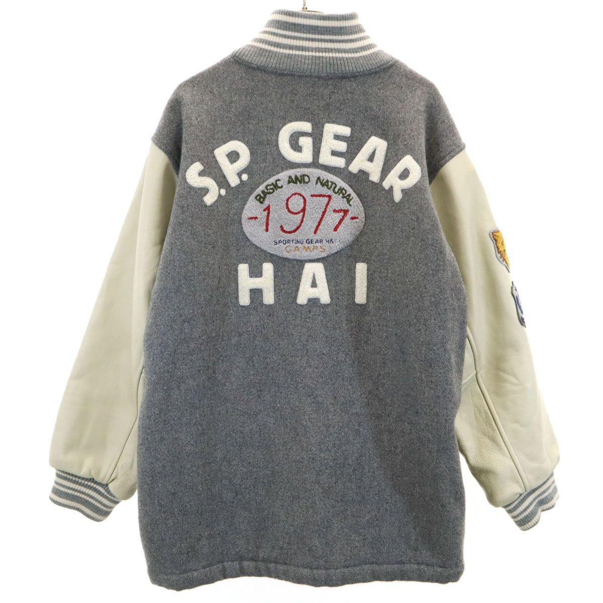 HAI SPORTING GEAR ハイスポーティングギア 牛革レザー切替 スタジャン