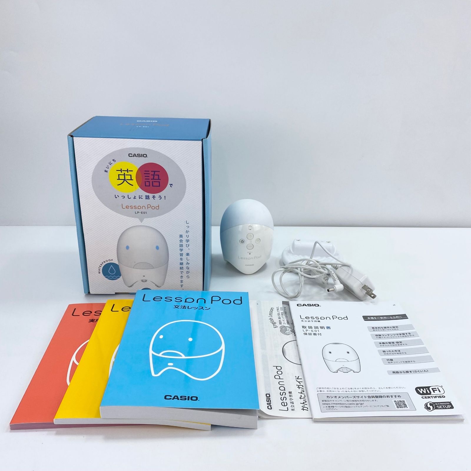CASIO カシオ Lesson Pod LP-E01 英会話学習機 ホワイト - メルカリ