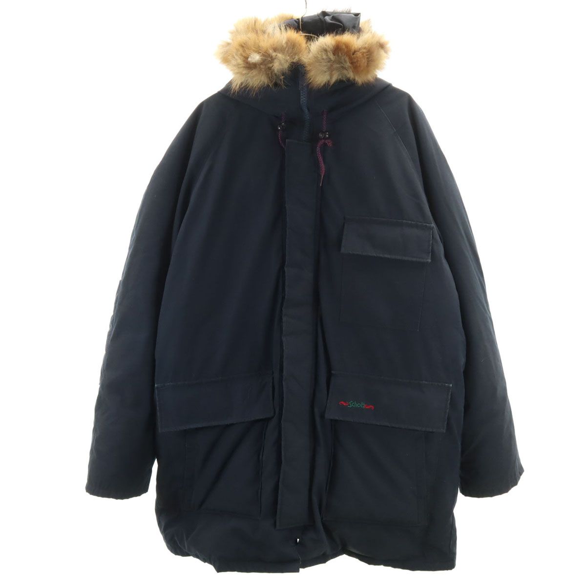 schott ショット 90s USA製 オールド ダウンジャケット L ネイビー 