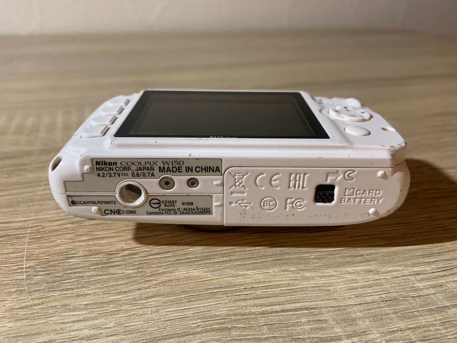 7345 Nikon COOLPIX W150 ホワイト デジカメ 動作確認済み - メルカリ