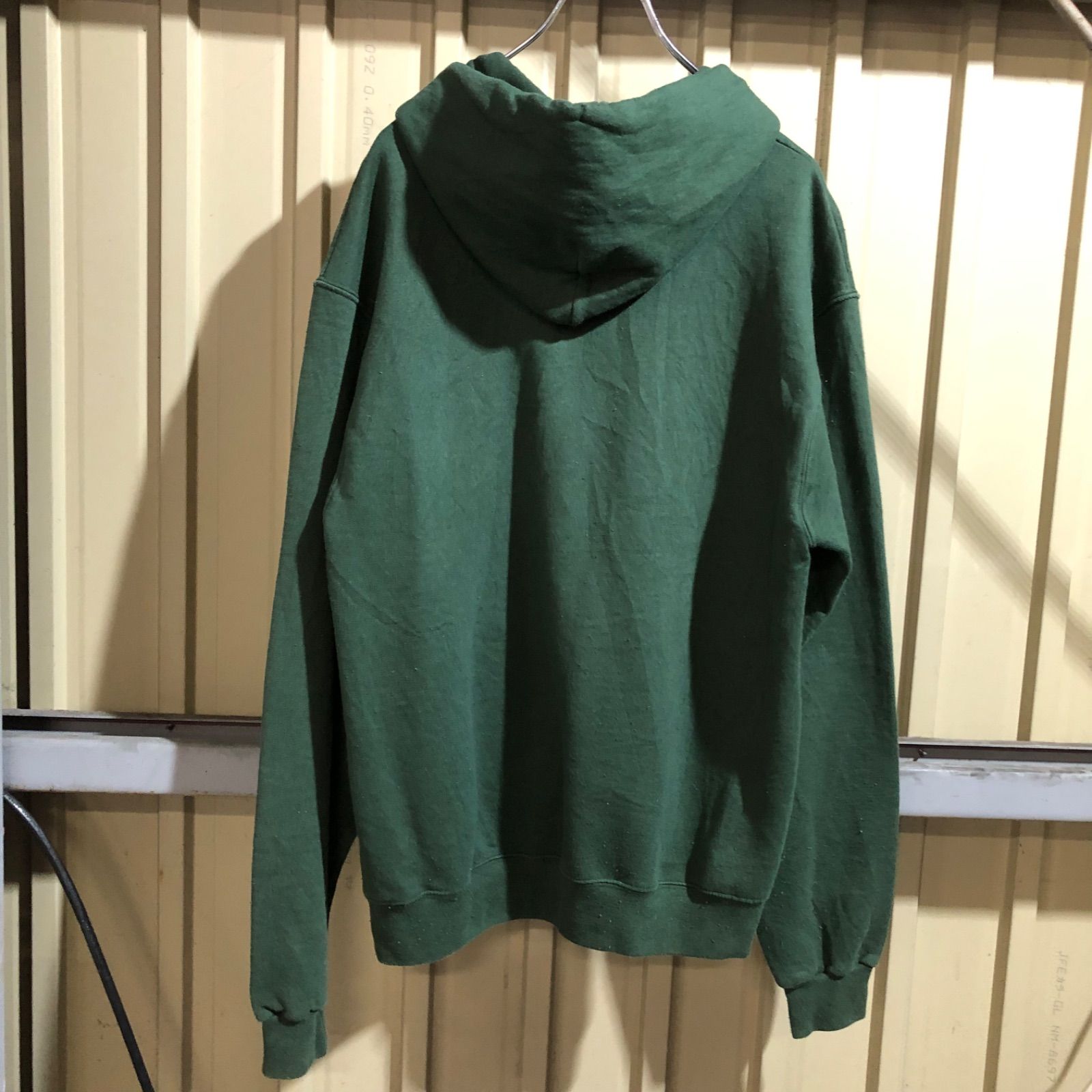 1307 Champion AUTHENTIC ATHLETIC WEAR パーカー グリーン M 