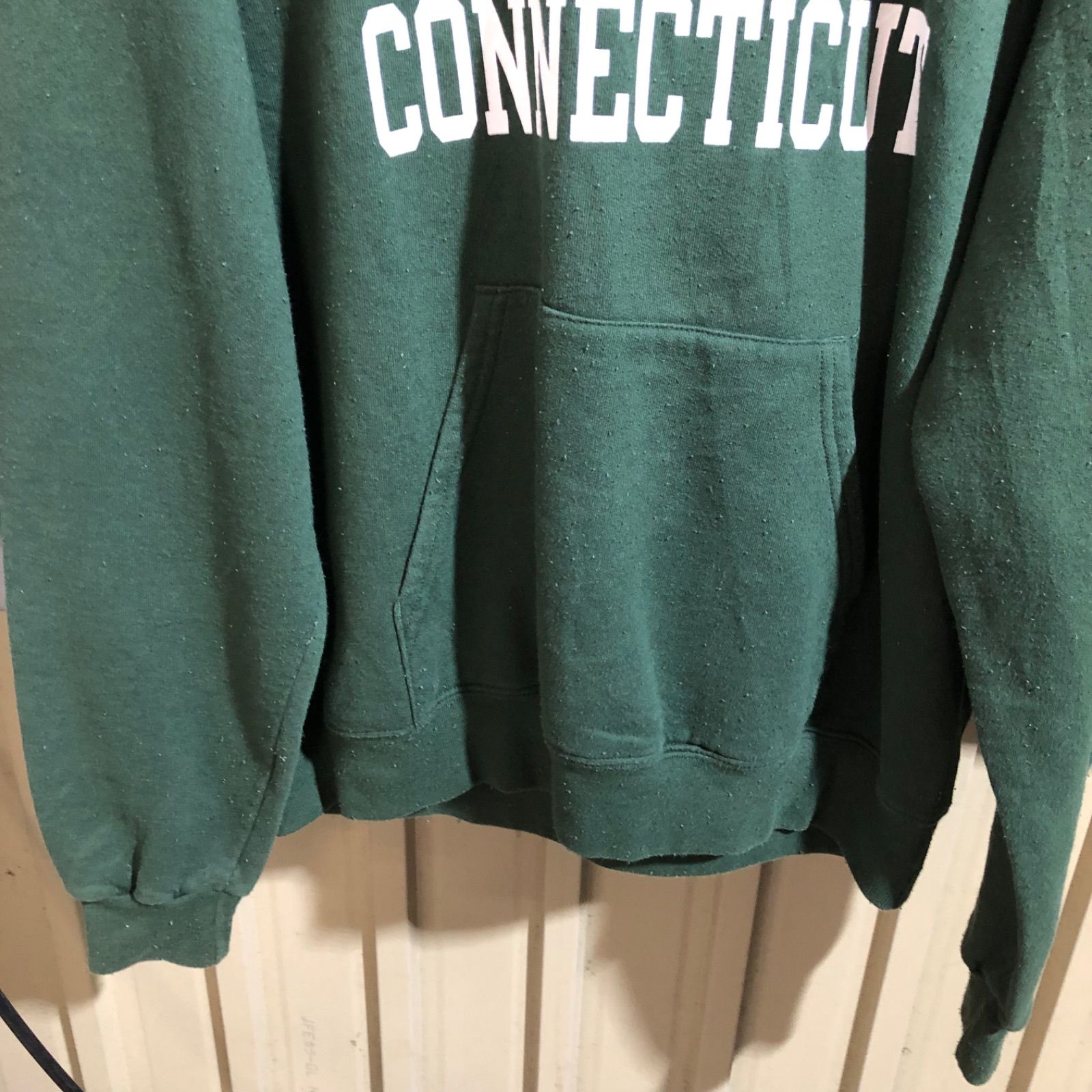 1307 Champion AUTHENTIC ATHLETIC WEAR パーカー グリーン M 