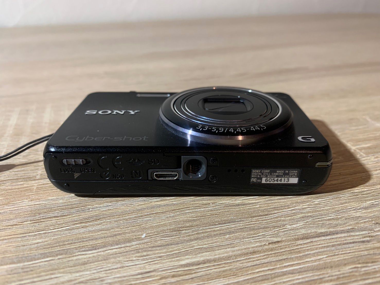 7346 Sony Cyber-Shot DSC-WX100 ブラック デジカメ 動作確認済み 美品