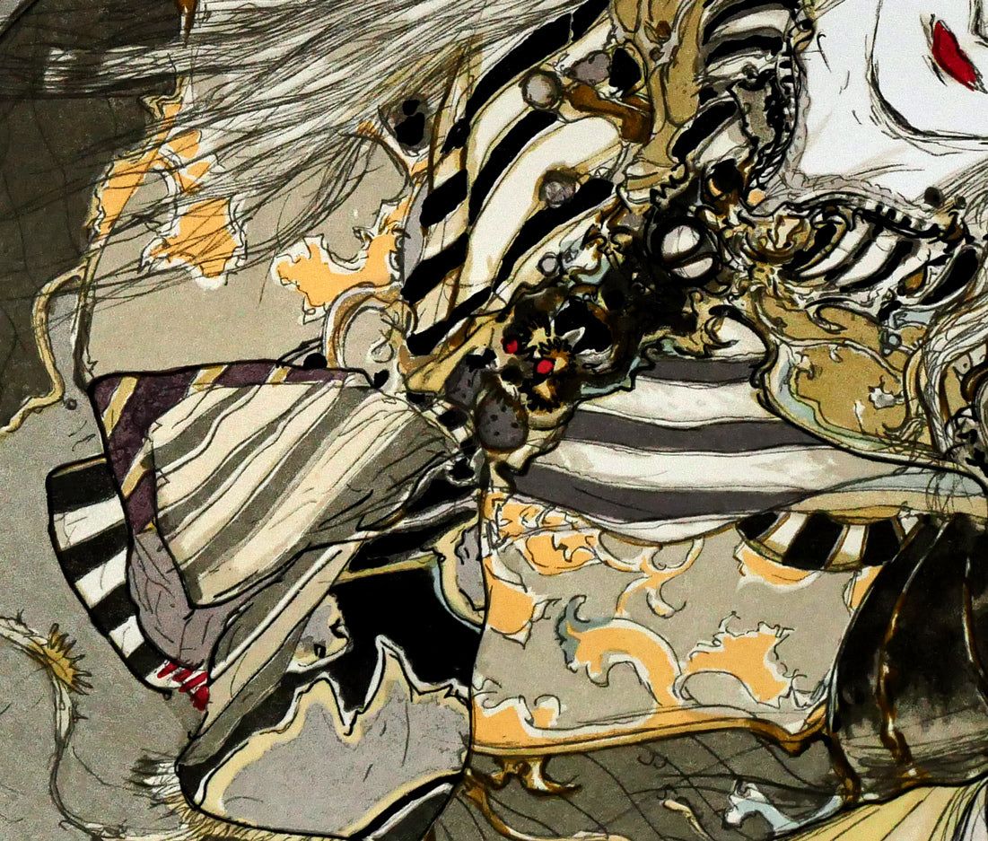 天野 喜孝「彩」リトグラフ・限定直筆サイン入り・保証書付き 日本