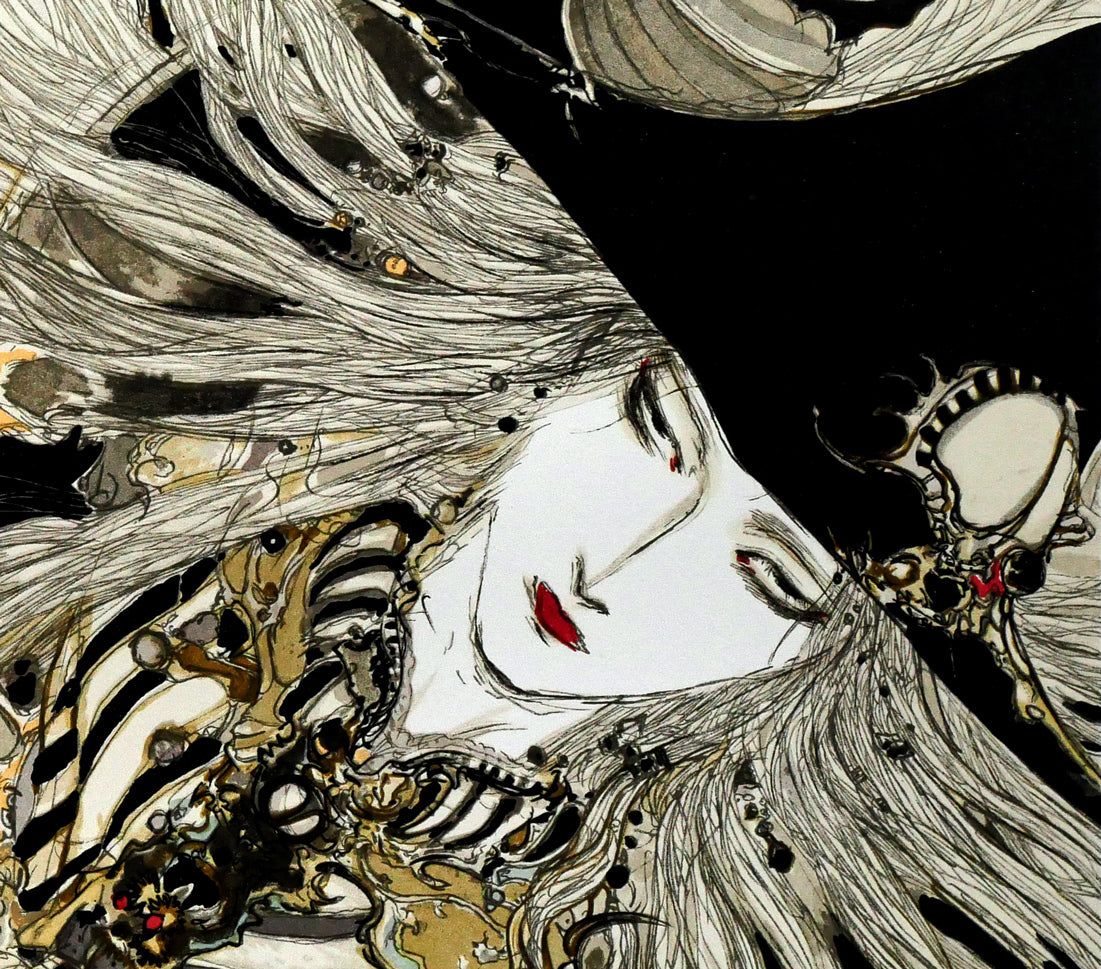 天野 喜孝「彩」リトグラフ・限定直筆サイン入り・保証書付き 日本