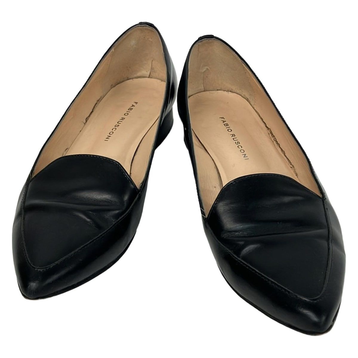FABIO RUSCONI(ファビオルスコーニ) ローファー 36 レディース - 黒