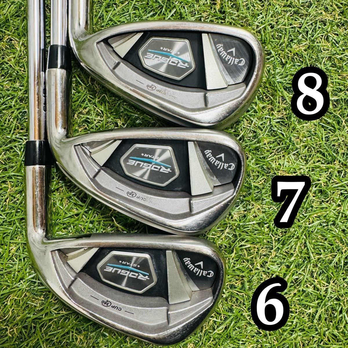 【良品】初心者推奨 キャロウェイ ローグスター メンズアイアンセット 7本 R 良品】初心者推奨 キャロウェイ ローグスター メンズアイアンセット 7
