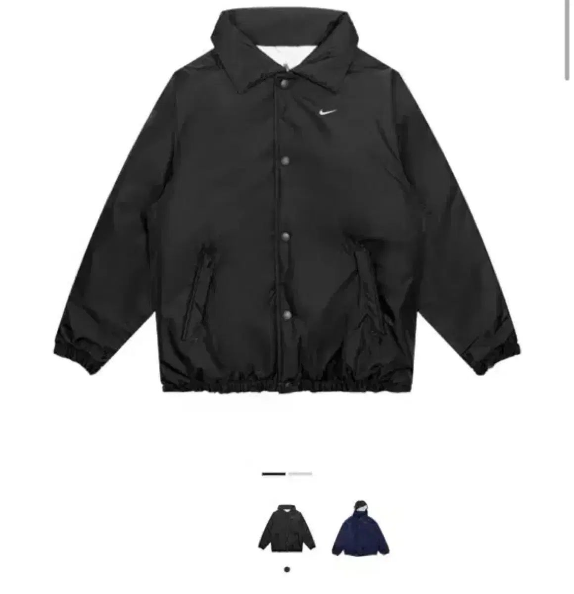 ナイキ ソロ スウッシュ ブラック パファー ジャケット m - メルカリ