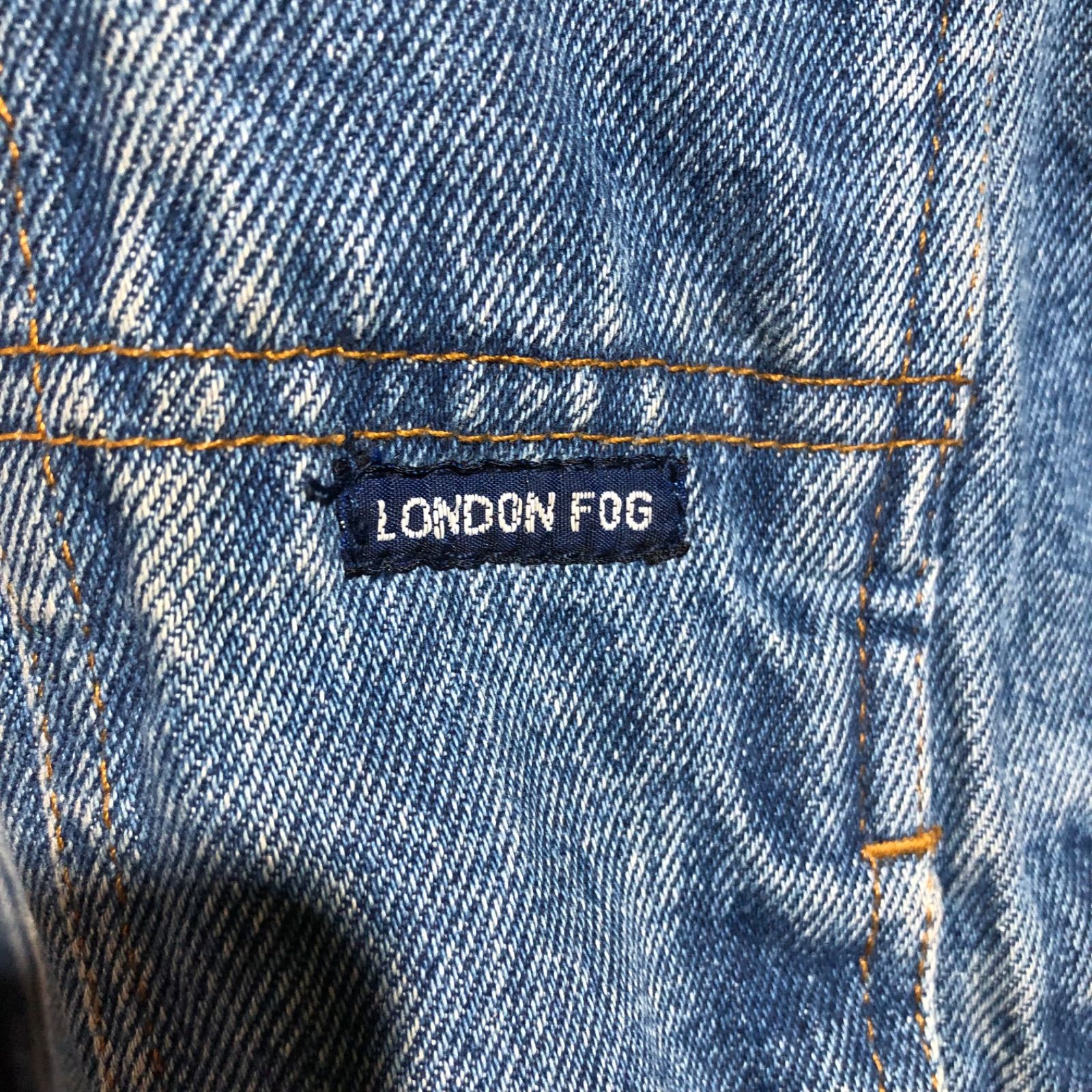 1310 LONDONFOG デニムジャケット S ロンドンフォグ ワンポイント 刺繍 