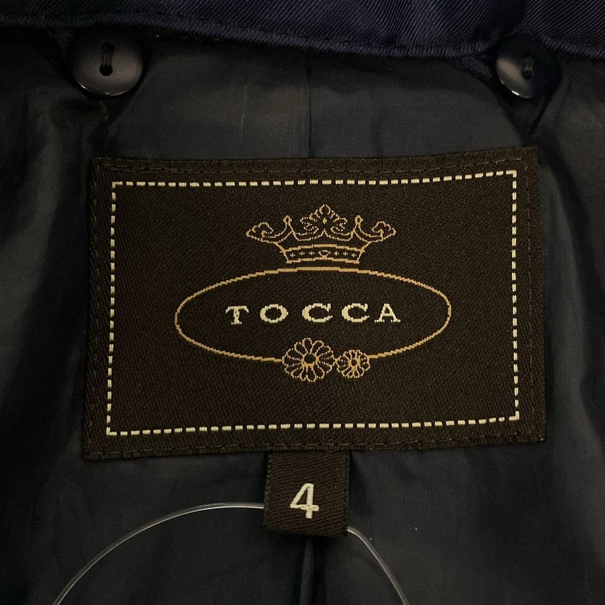 TOCCA(トッカ) ダウンコート サイズ4 S レディース - ダークネイビー