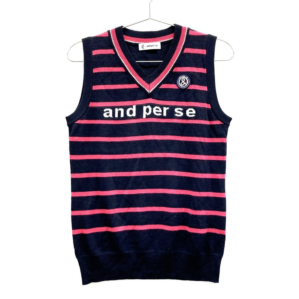 サイズ：M AND PER SE アンパスィ ニットベスト サイズ：M AND PER SE